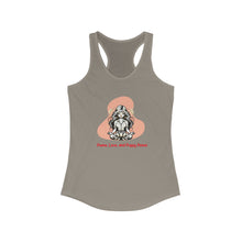 Load image into Gallery viewer, Women&#39;s Ideal Racerback Tank | Peace, Love, and Puppy Poses

