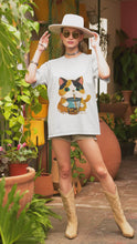 Load and play video in Gallery viewer, Unisex Heavy Cotton Golden Cate Bubble Tea Tee
