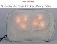 Load image into Gallery viewer, The Quality Life Therapist Portable Kneading Massage Cushion Shiatsu Pillow with Heat
